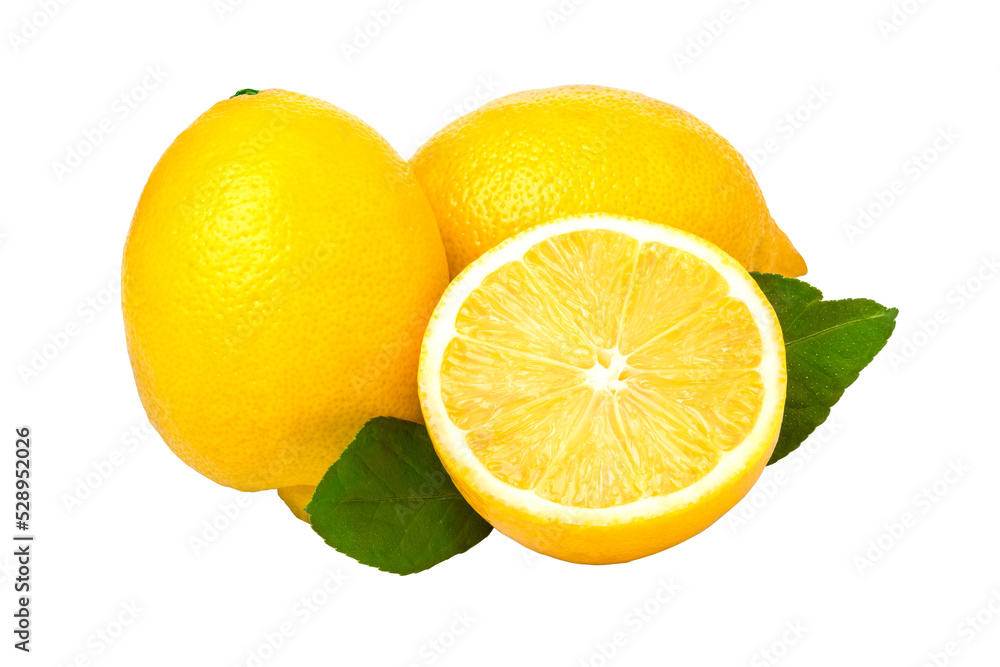 lemon isolated on transparent background,