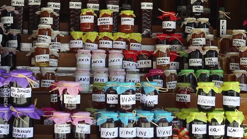 Wallpaper Mural honey and jam local product for sale in sirince village market in izmir, turkey Torontodigital.ca