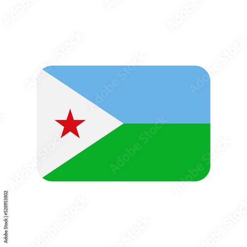 Djibouti vector flag isolated on white background Free Download Djibouti vector flag isolated on white background - GFXLoad