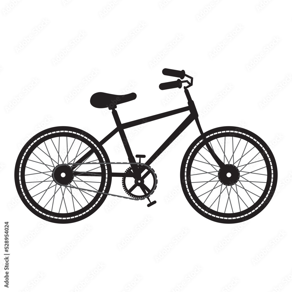 Fototapeta premium Vector illustration of a modern bicycle,bicycle isolated on white background