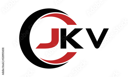 JKV three letter swoosh logo design vector template | monogram logo | abstract logo | wordmark logo | letter mark logo | business logo | brand logo | flat logo | minimalist logo | text | word | symbol photo