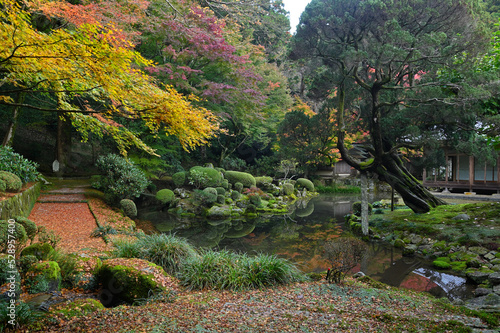 雷山千如寺大悲王院の心字庭園 photo