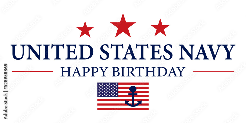 Fototapeta premium US Navy Birthday