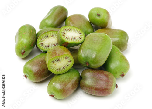Wallpaper Mural mini kiwi baby fruit (actinidia arguta) on white background  Torontodigital.ca