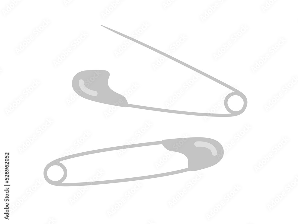安全ピンのイラスト 安全ピンのイラスト