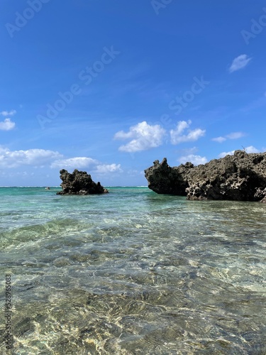 Fototapeta Naklejka Na Ścianę i Meble -  沖縄の青い空と海