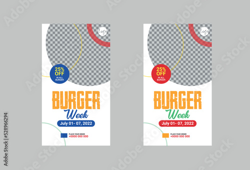 Burger Offer Banner Design Template