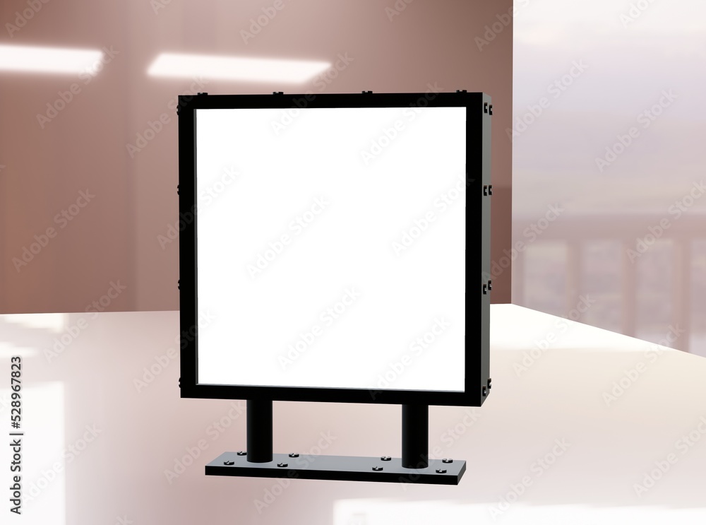 Fototapeta premium 3D Sign Mockup Premium Photo