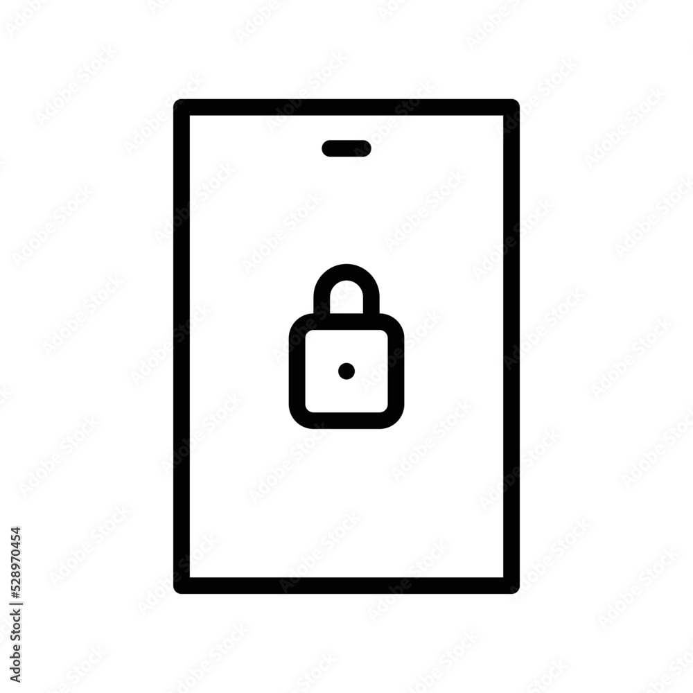 Phone screen lock icon for security Phone screen lock icon for security