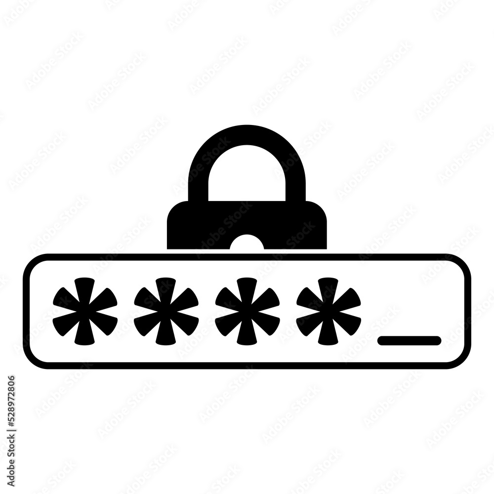 Security password icon design. Vector illustration. Security password icon design. Vector illustration.