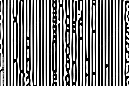 Turing ornament halftone puzzle pattern. generative algorithm chain reaction