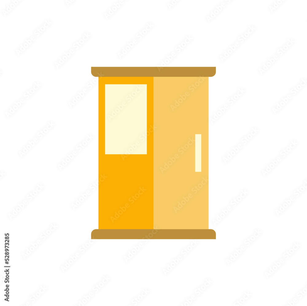 Cupboard icon in color, isolated on white background Cupboard icon in color, isolated on white background