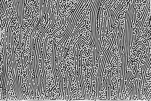 Turing ornament halftone puzzle pattern. chain reaction tattoo