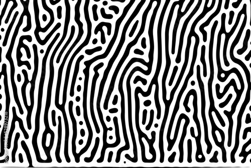 Turing ornament halftone puzzle pattern. chain reaction tattoo