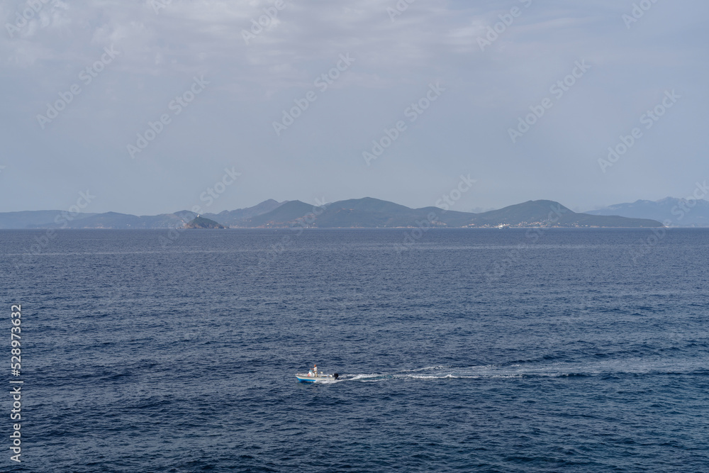 Island of Elba seen from the Piombino, Italy Island of Elba seen from the Piombino, Italy