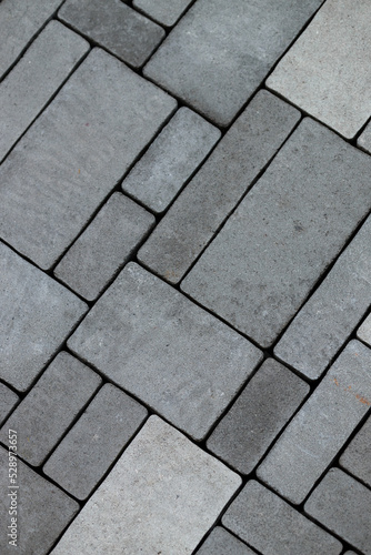 Gray concrete stone pavement texture background