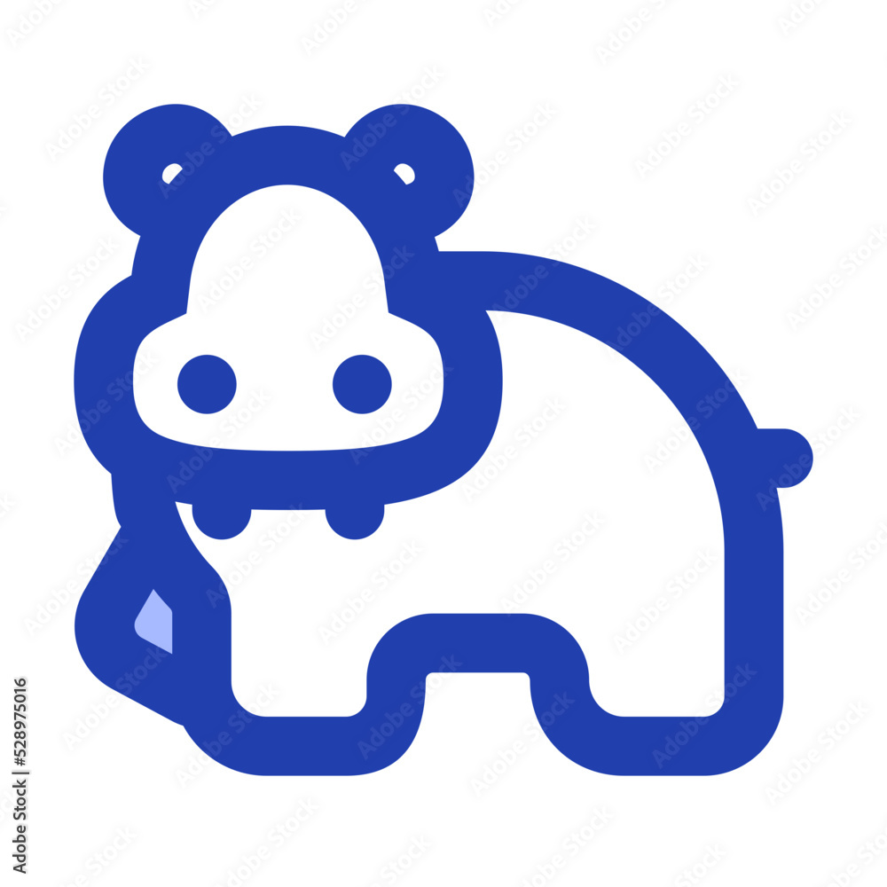 Fototapeta premium hippo head