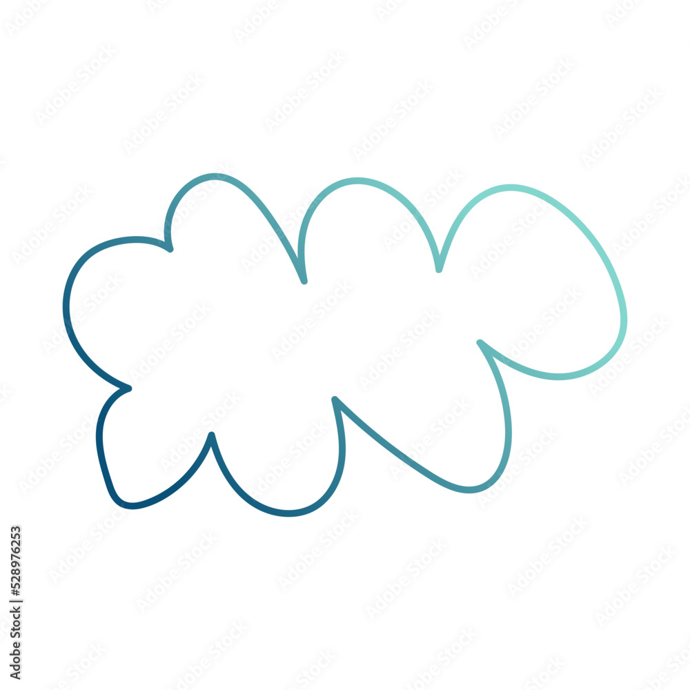 abstract cloud cartoon gradient style abstract cloud cartoon gradient style