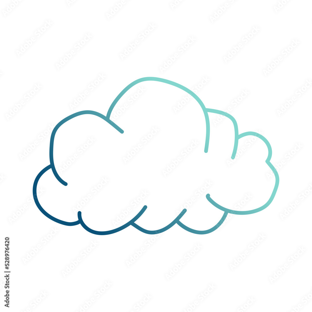 abstract cloud cartoon gradient style abstract cloud cartoon gradient style