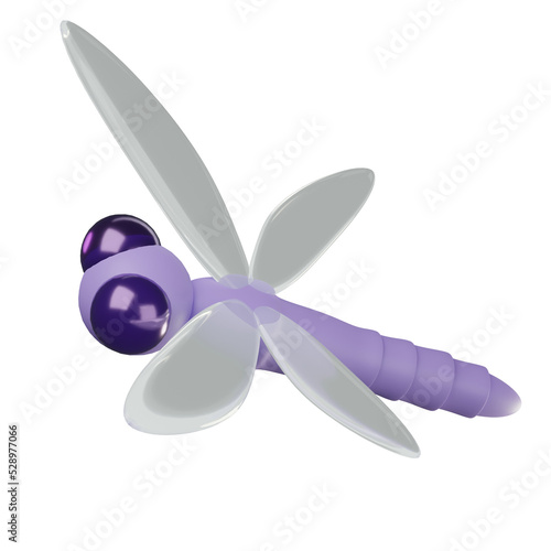 3D Dragonfly Illustration 