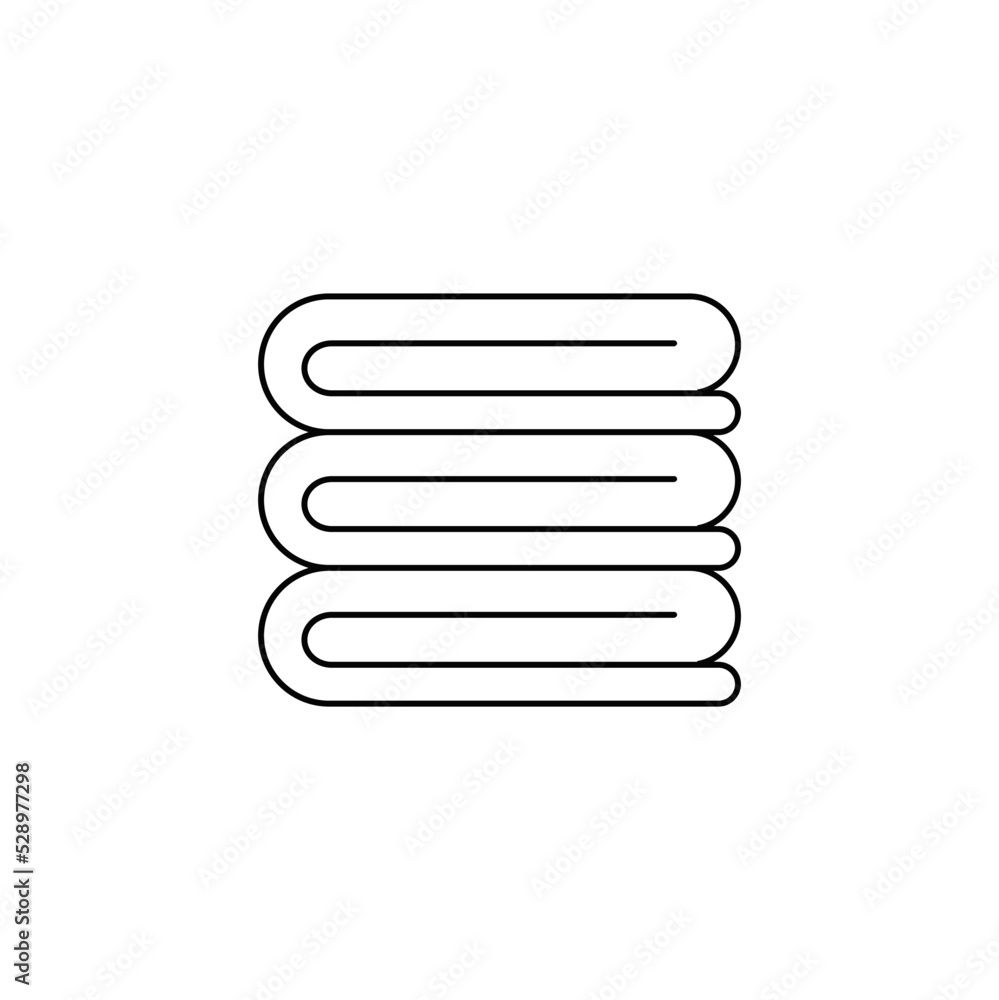 Blanket icon in line style icon, isolated on white background Blanket icon in line style icon, isolated on white background