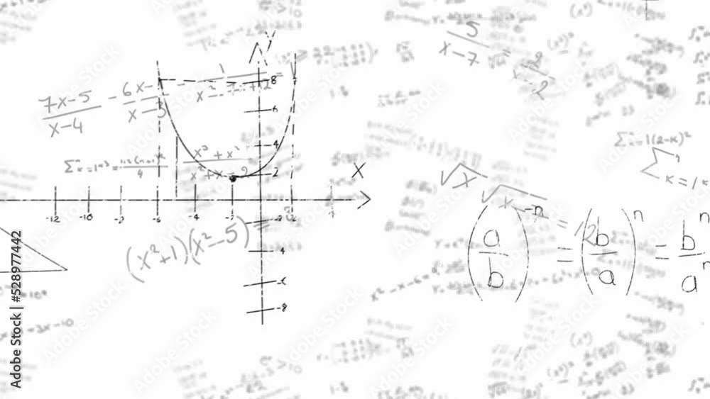 Animation of moving mathematical formulas and formulas and data processing Animation of moving mathematical formulas and formulas and data processing