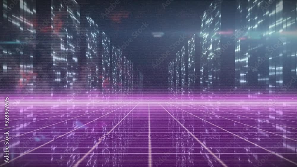 Animation of shapes over light trails