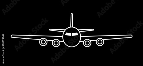 Soaring air plane line path. Take Off airplane, flight route with start point. Vector aircraft sign. Location pointer. Tracking, vacation, holliday. Travel pointer navigation. Tourism. Aviation