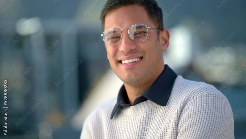 Portrait of business man in work office, happy with startup company vision and smile for future working in corporate management. Face portrait of an employee, manager and professional worker at job Portrait of business man in work office, happy with startup company vision and smile for future working in corporate management. Face portrait of an employee, manager and professional worker at job