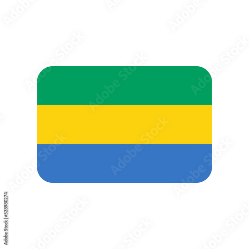 Gabon vector flag isolated on white background Free Download Gabon vector flag isolated on white background - GFXLoad