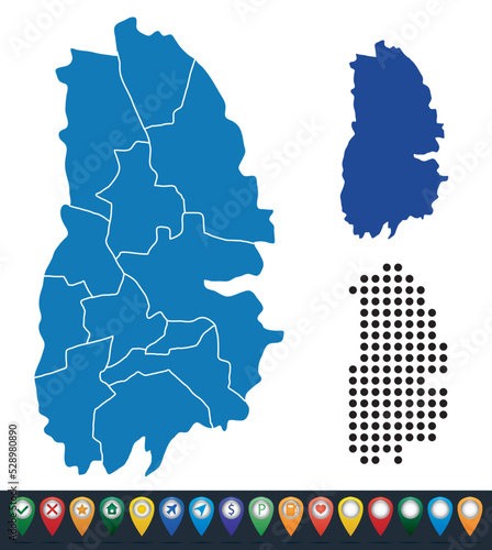 Set maps of Örebro County
