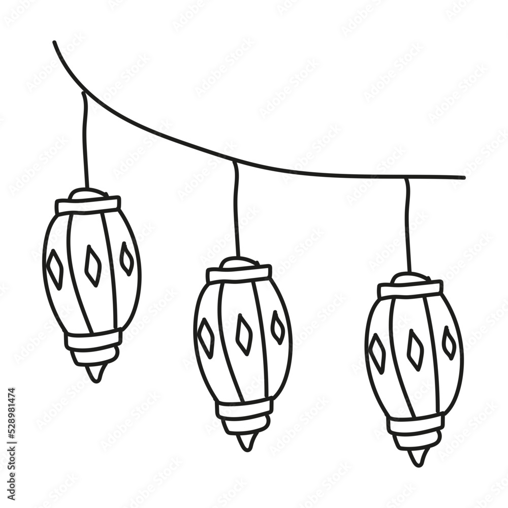 islamic ramadan doodle decoration islamic ramadan doodle decoration