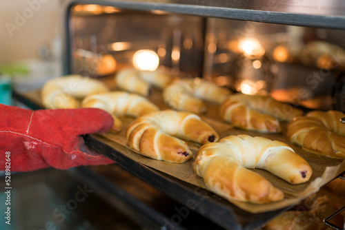 Baking in the bakery. Food concept