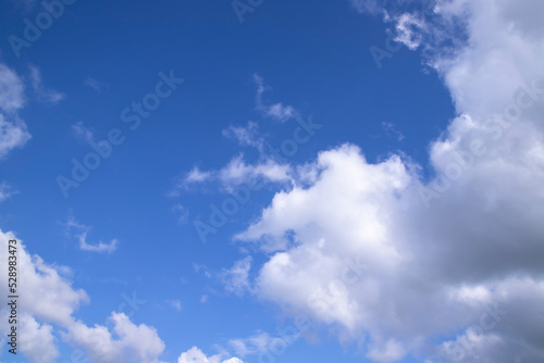 White cloudy Blue Sky natural view