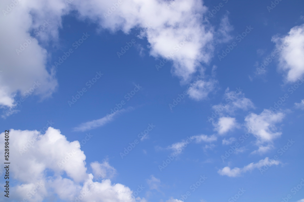 Obraz premium White cloudy Blue Sky natural view