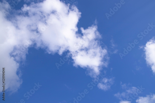 White cloudy Blue Sky natural view