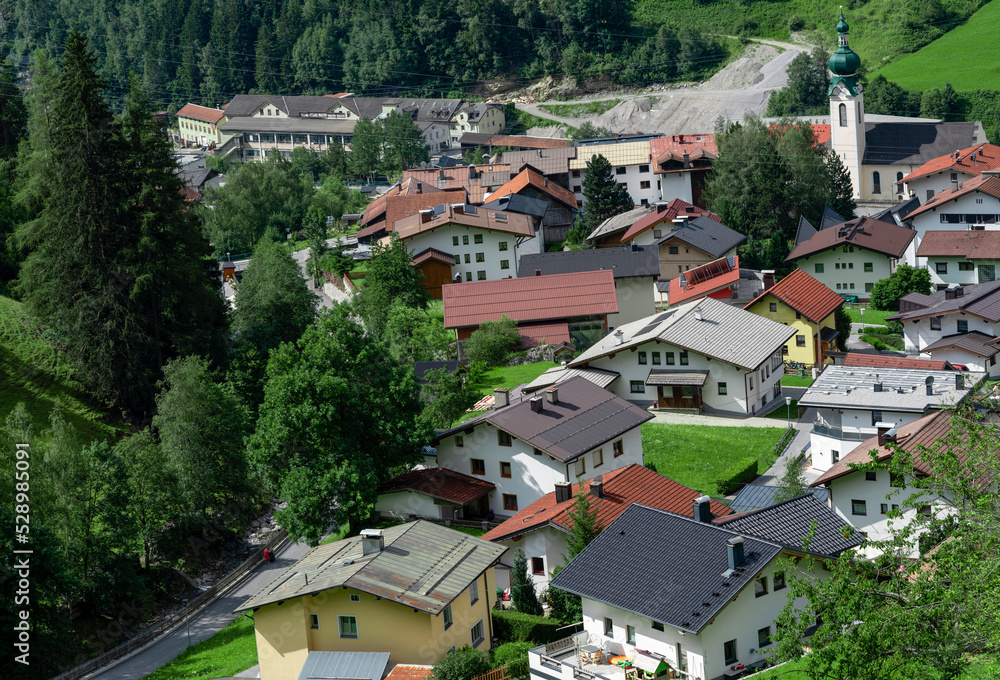 small austrian town, close up