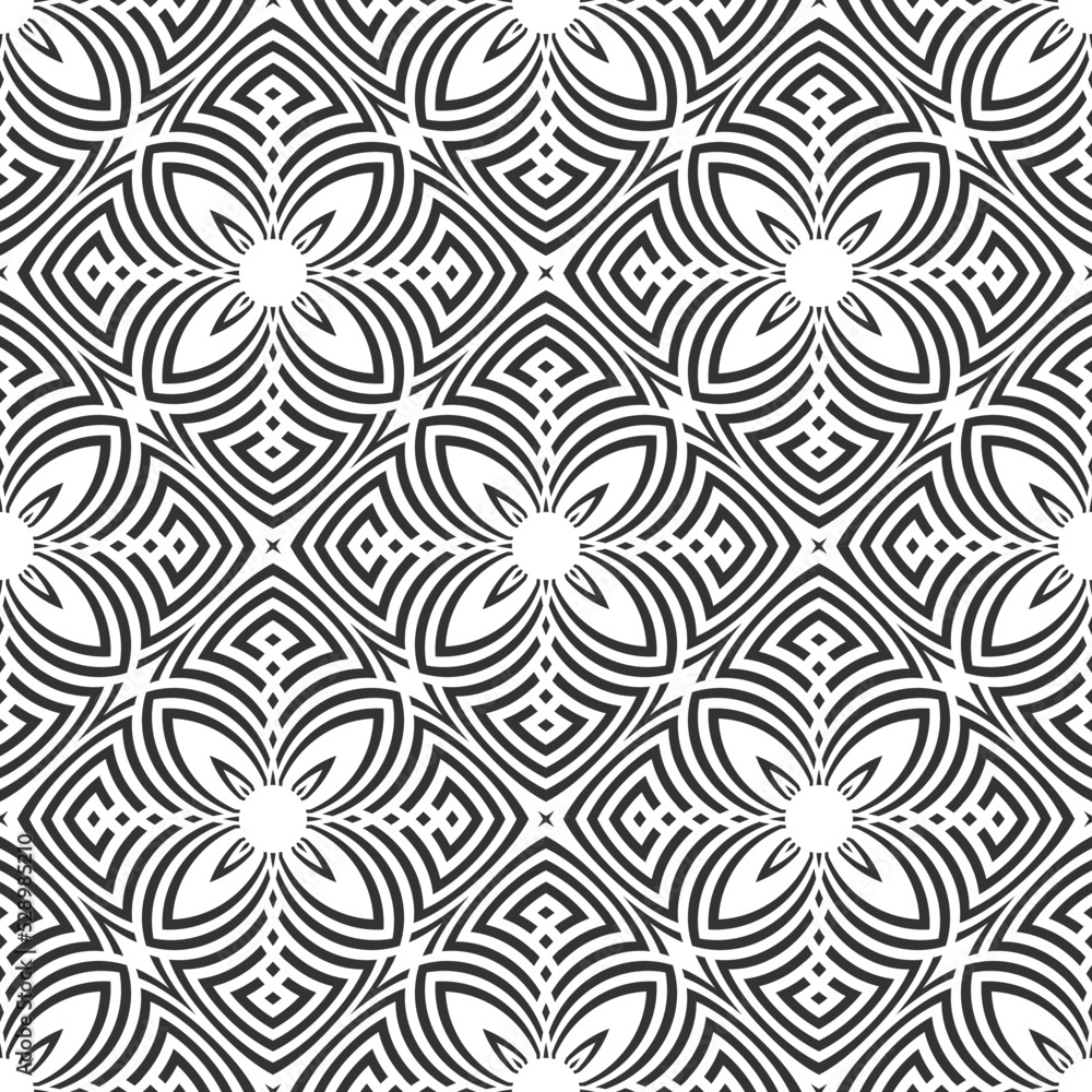 Abstract Seamless Decorative Geometric Pattern and Texture. Abstract Seamless Decorative Geometric Pattern and Texture.