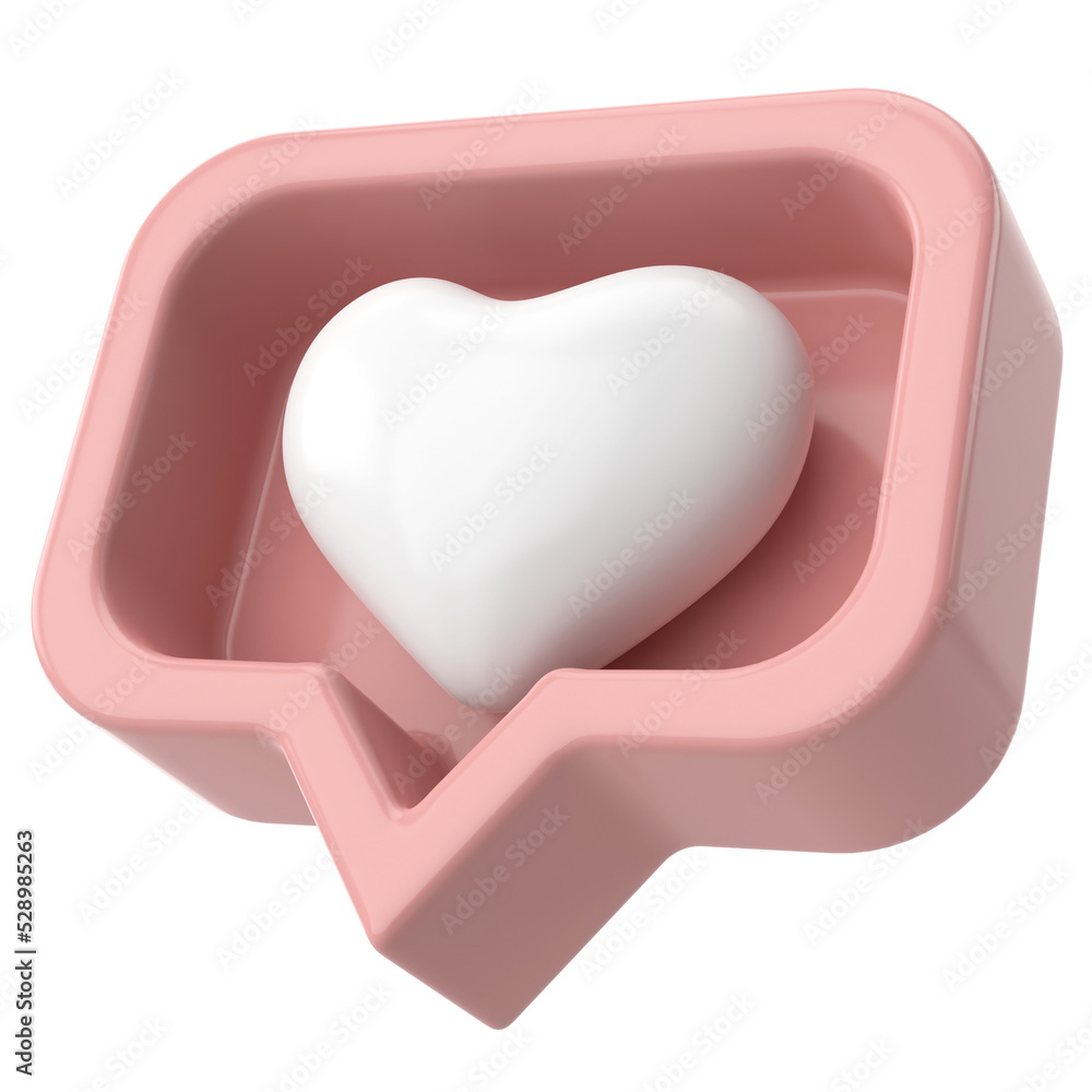 3D like icon. 3D icon. 3D illustration. 3D like icon. 3D icon. 3D illustration.