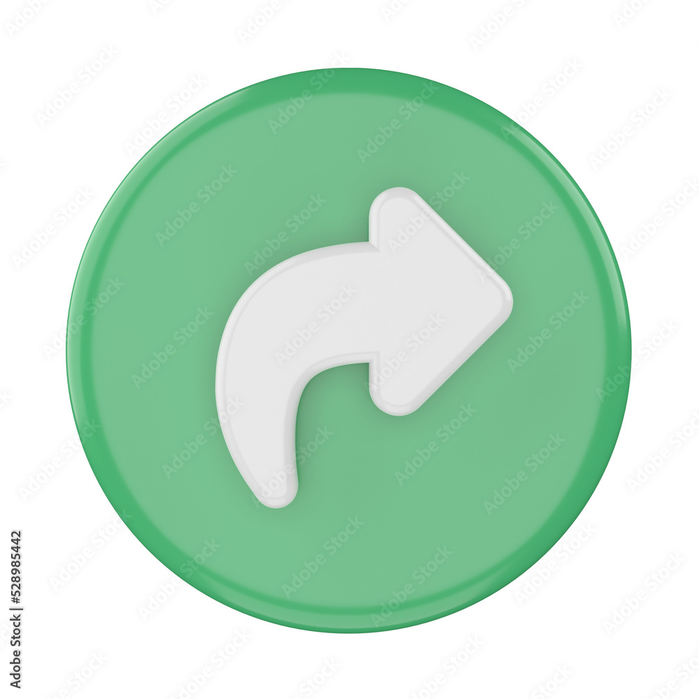 3D share icon. Share button. 3D element. 3D share icon. Share button. 3D element.