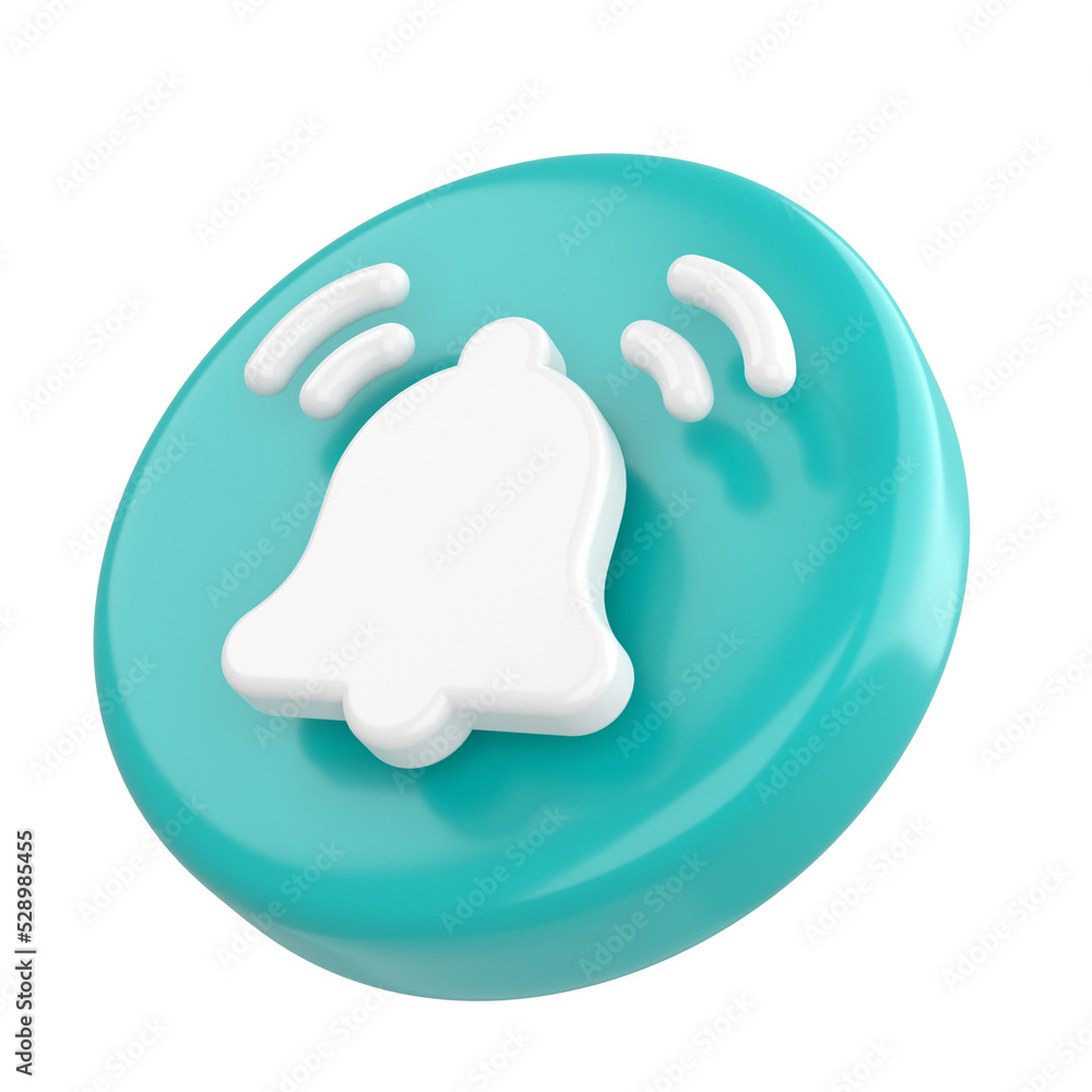 Fototapeta premium 3D subscribe icon. Subscribe button. 3D element.