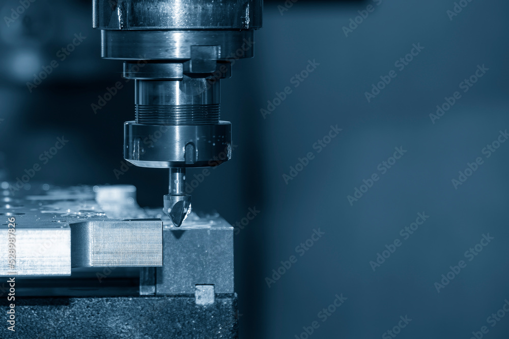 The chamfering process with the metal plate parts on NC milling machine. The chamfering process with the metal plate parts on NC milling machine.