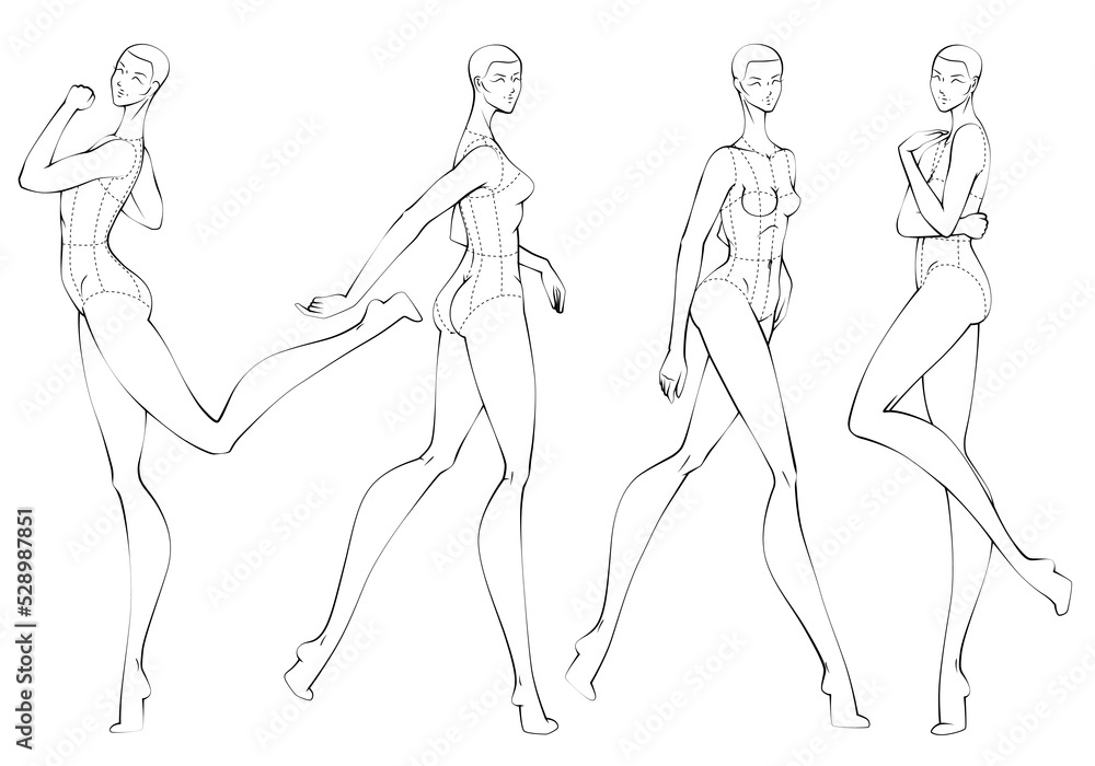 Fashion figure ten heads design template croquis wearing bodice Fashion figure ten heads design template croquis wearing bodice