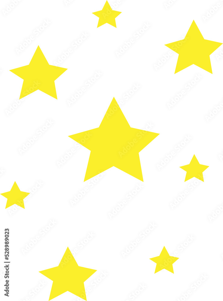Yellow stars pattern. Simple shining sky print Yellow stars pattern. Simple shining sky print
