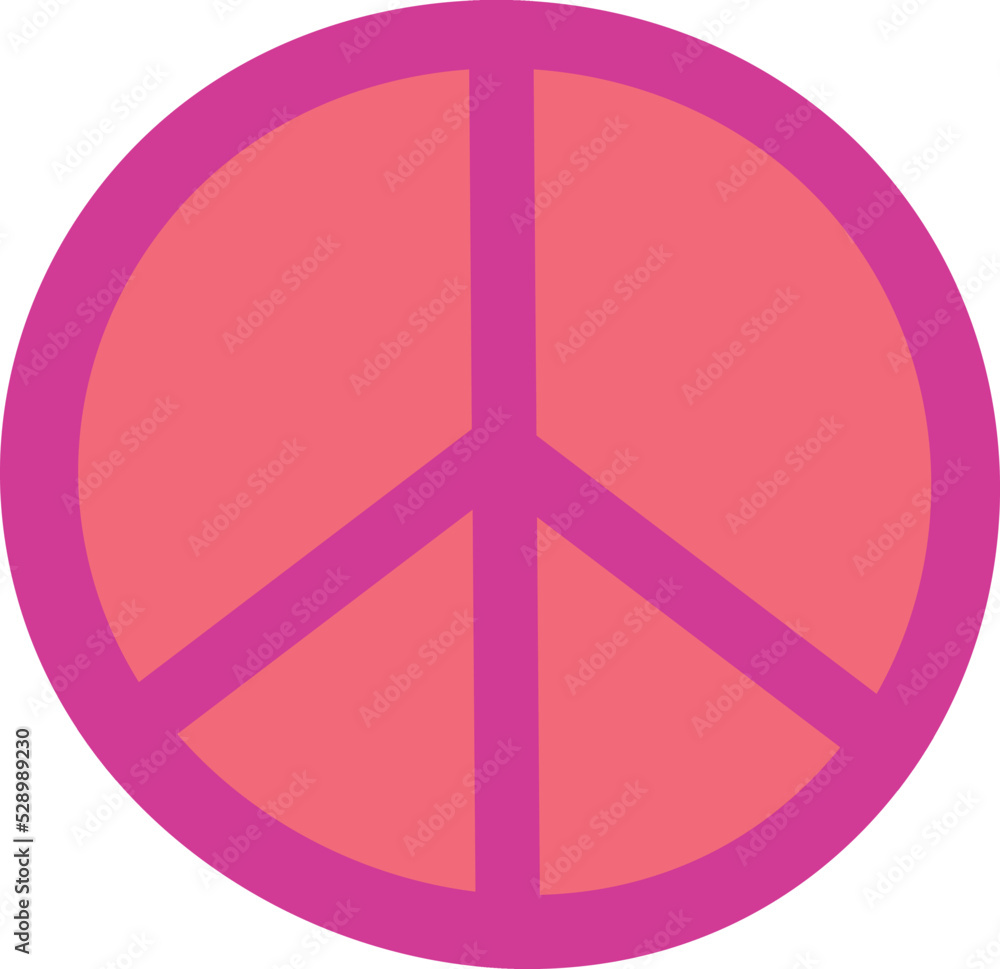 Piece sign. Retro hippie symbol. Pacific icon Piece sign. Retro hippie symbol. Pacific icon