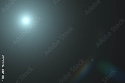 Glare of optics of sun or bright object to overlay on image. Lens Flare ,Sun Flare on black background. Lens flare glow light effect on black background for add overlay