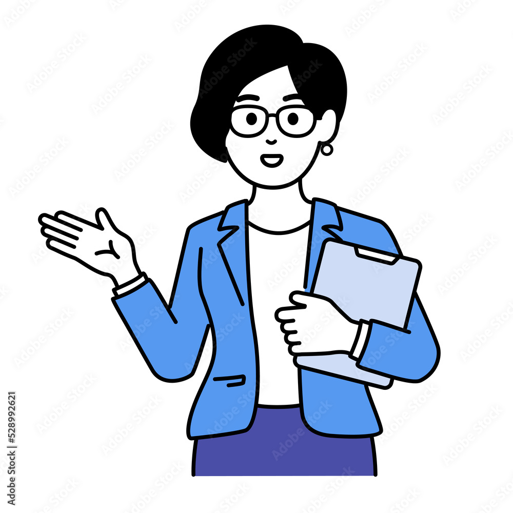 Business woman talking about get great idea. Creative concept. Isolated vector illustration outline hand drawn doodle line art cartoon design character. Business woman talking about get great idea. Creative concept. Isolated vector illustration outline hand drawn doodle line art cartoon design character.