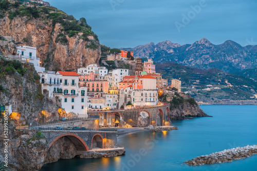 Atrani  Italy along the beautiful Amalfi Coast