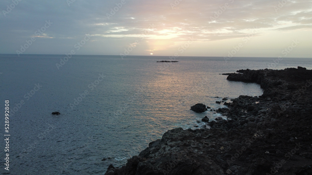 sunset from the orchilla lighthouse on the island of el Hierro