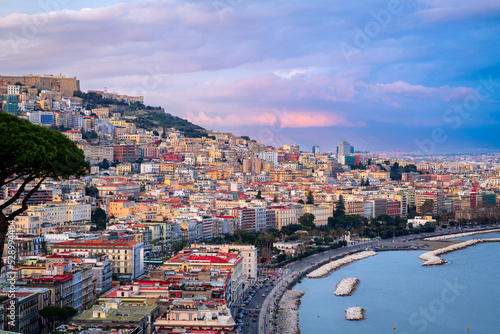 Fototapeta Naklejka Na Ścianę i Meble -  Naples, Italy along the Gulf of Naples